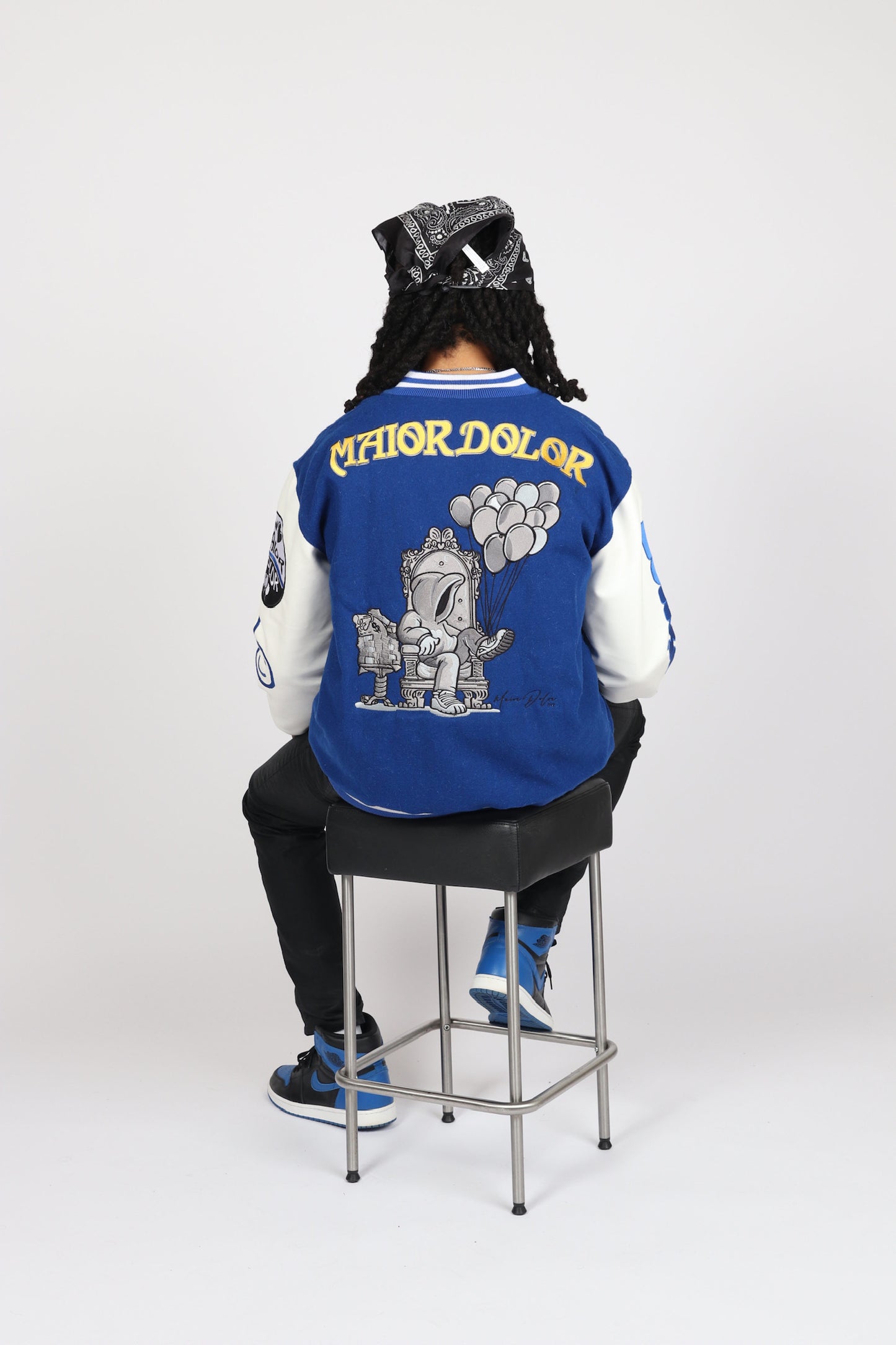 Indigo Varsity Jacket